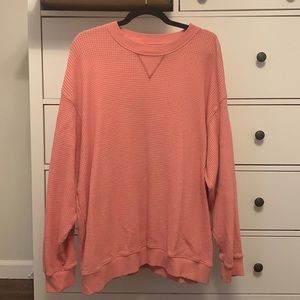 Aerie Waffle Crewneck, Size XL Woman’s Clothing